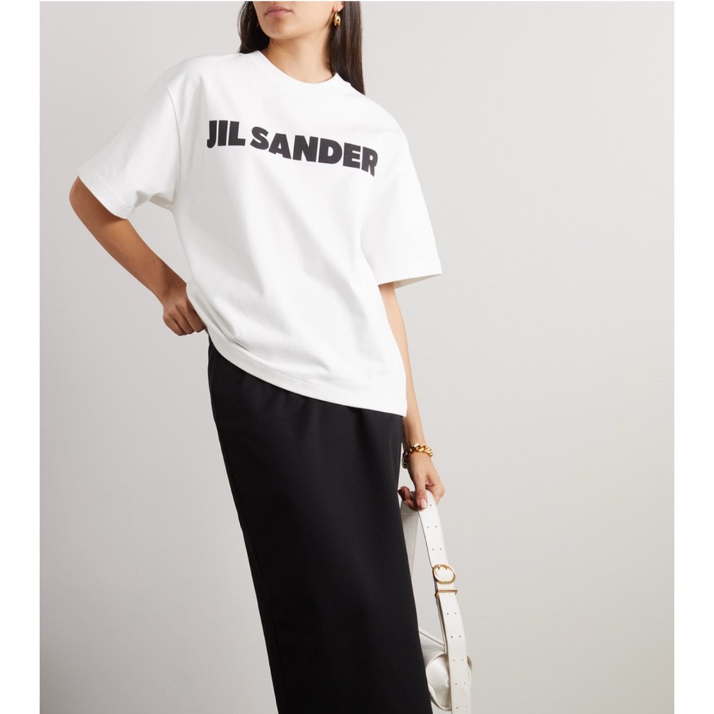 Jil Sander White Printed T-shirt, size S